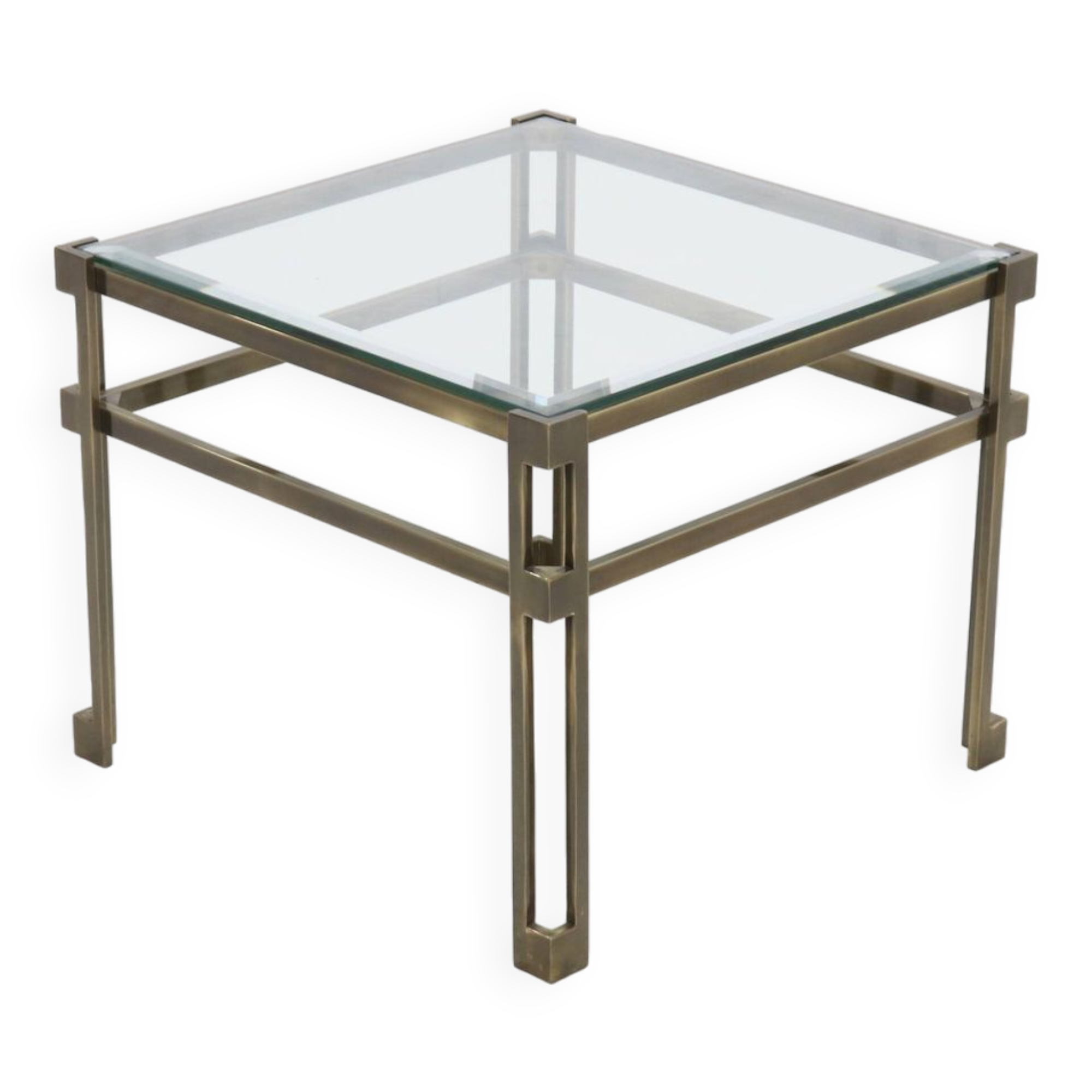 Solid Cast Bronze Side Table 1970s