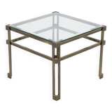 Solid Cast Bronze Side Table 1970s