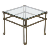 Solid Cast Bronze Side Table 1970s
