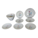 Lot of 8 Vintage Ceranord Saint-Amand Aster Tableware from the 1950s-60s.