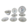 Lot of 8 Vintage Ceranord Saint-Amand Aster Tableware from the 1950s-60s.