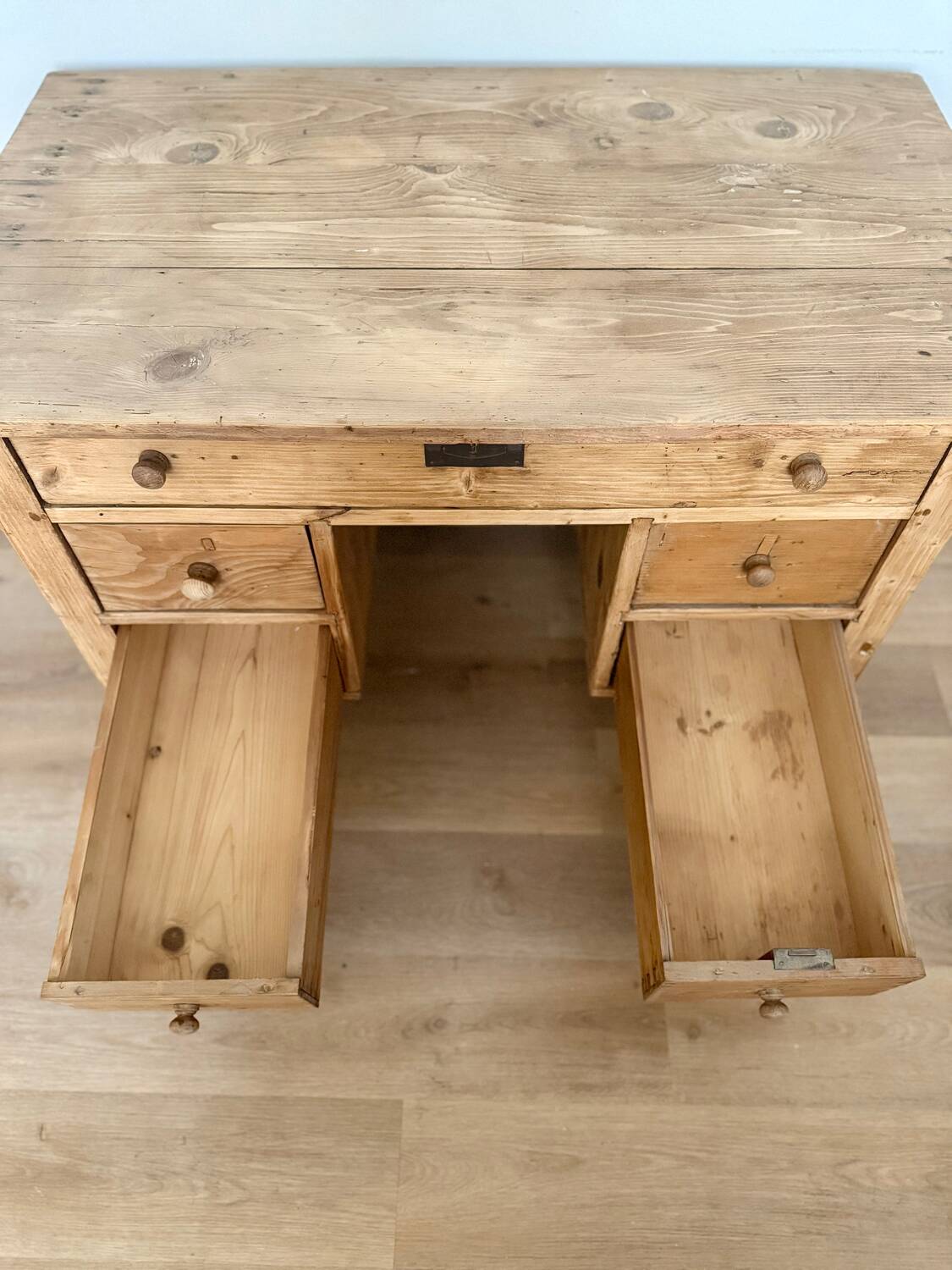 Solid wood desk