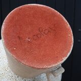 Pair of white Accolay ceramic candle holders, 60s