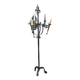 Lampadaire, de style médiéval, en fer fogé