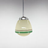 Art Deco Hand Painted Glass Pendant Light, 1930's