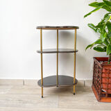 Bean shelf in formica and brass 50s/60s