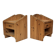 Vintage set of two pine wood bedside tables