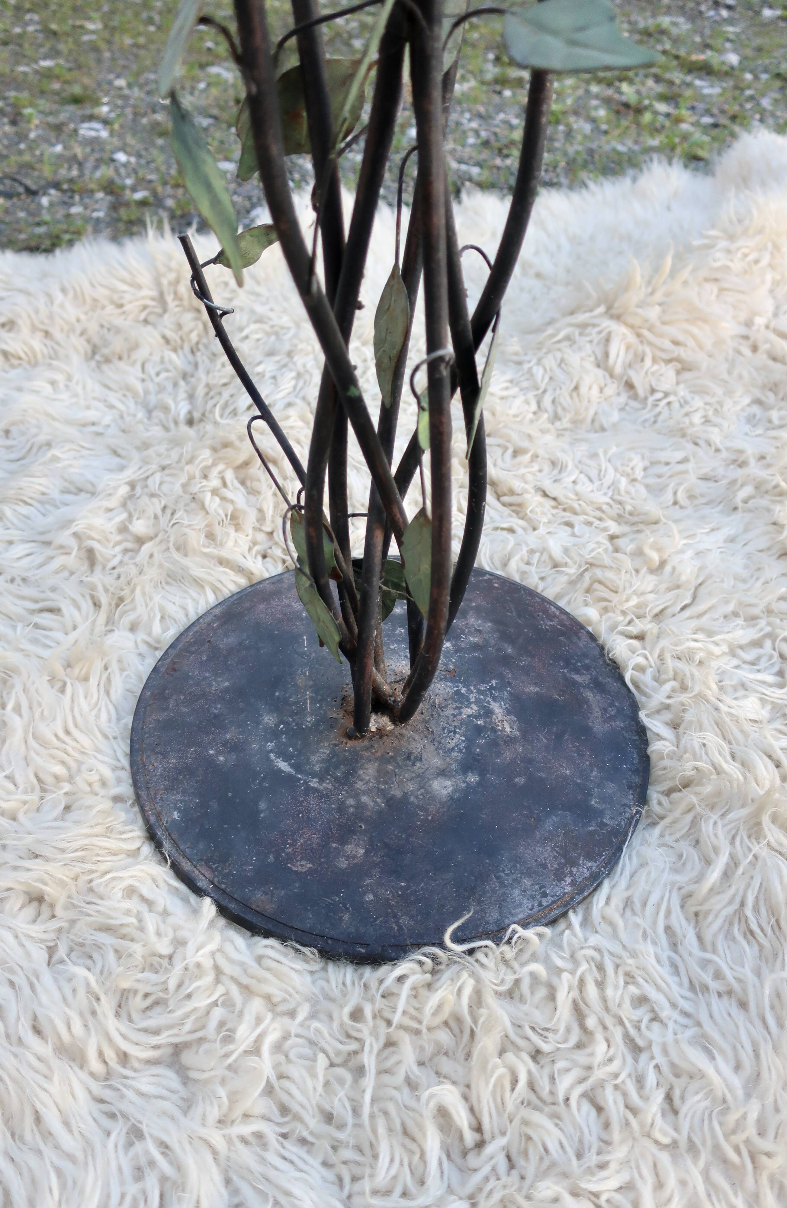 Candle holder, vintage metal chandelier