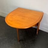 Vintage folding gateleg dining table teak