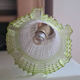 Green tulip wall light