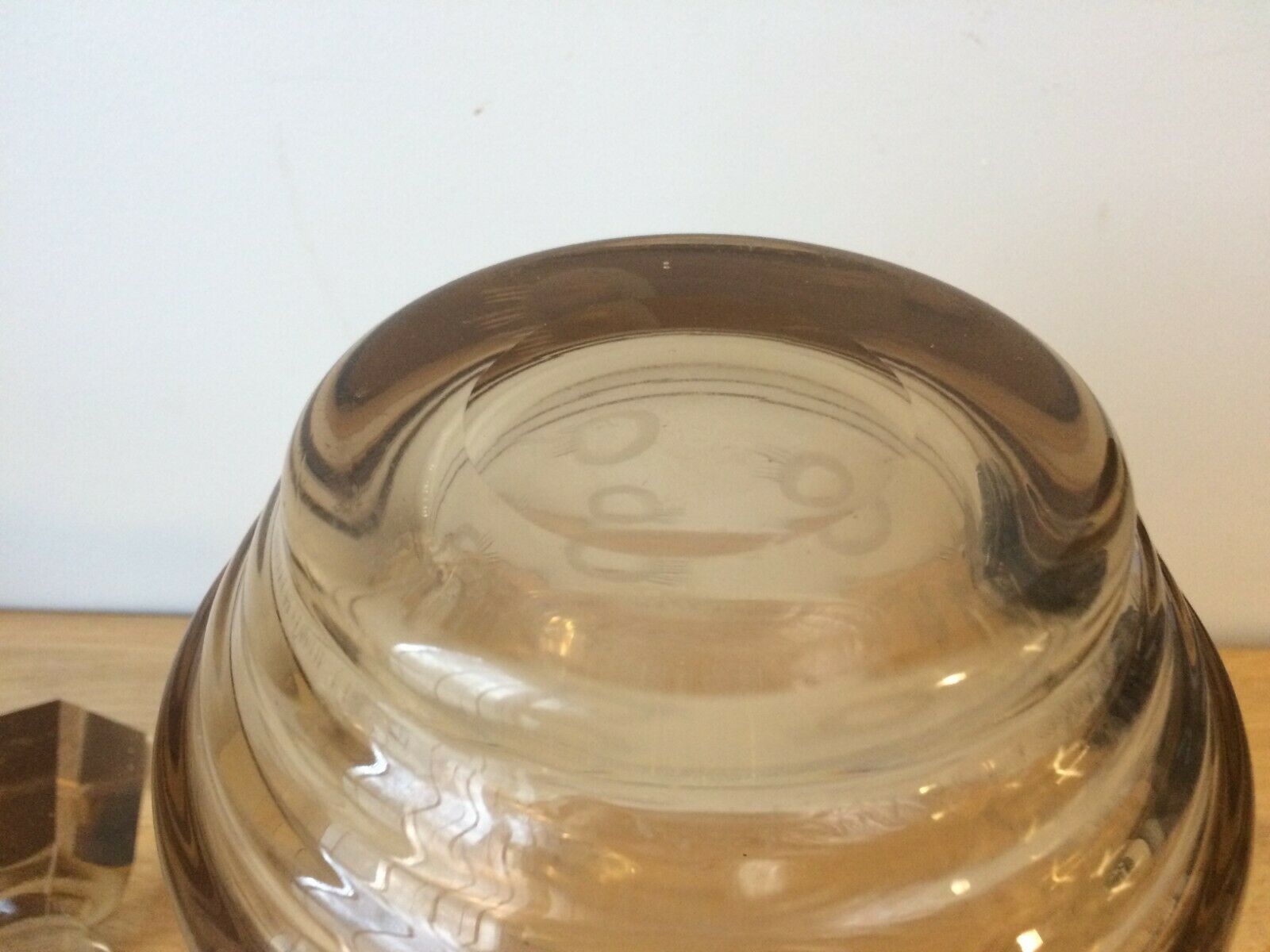 Smoked glass decanter