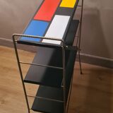 String shelf style piet mondrian black uprights 67hx20x49