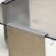 Brushed steel and smoked glass coffee table, by François Monnet – 1970s