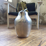 Sceau à glaçon « poire » en métal argenté