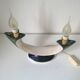 Lampe en céramique irisée de Verceram France c.1960