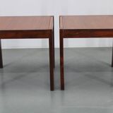 1960s Set of Two Square Side/Coffee Wooden Tables , Denmark