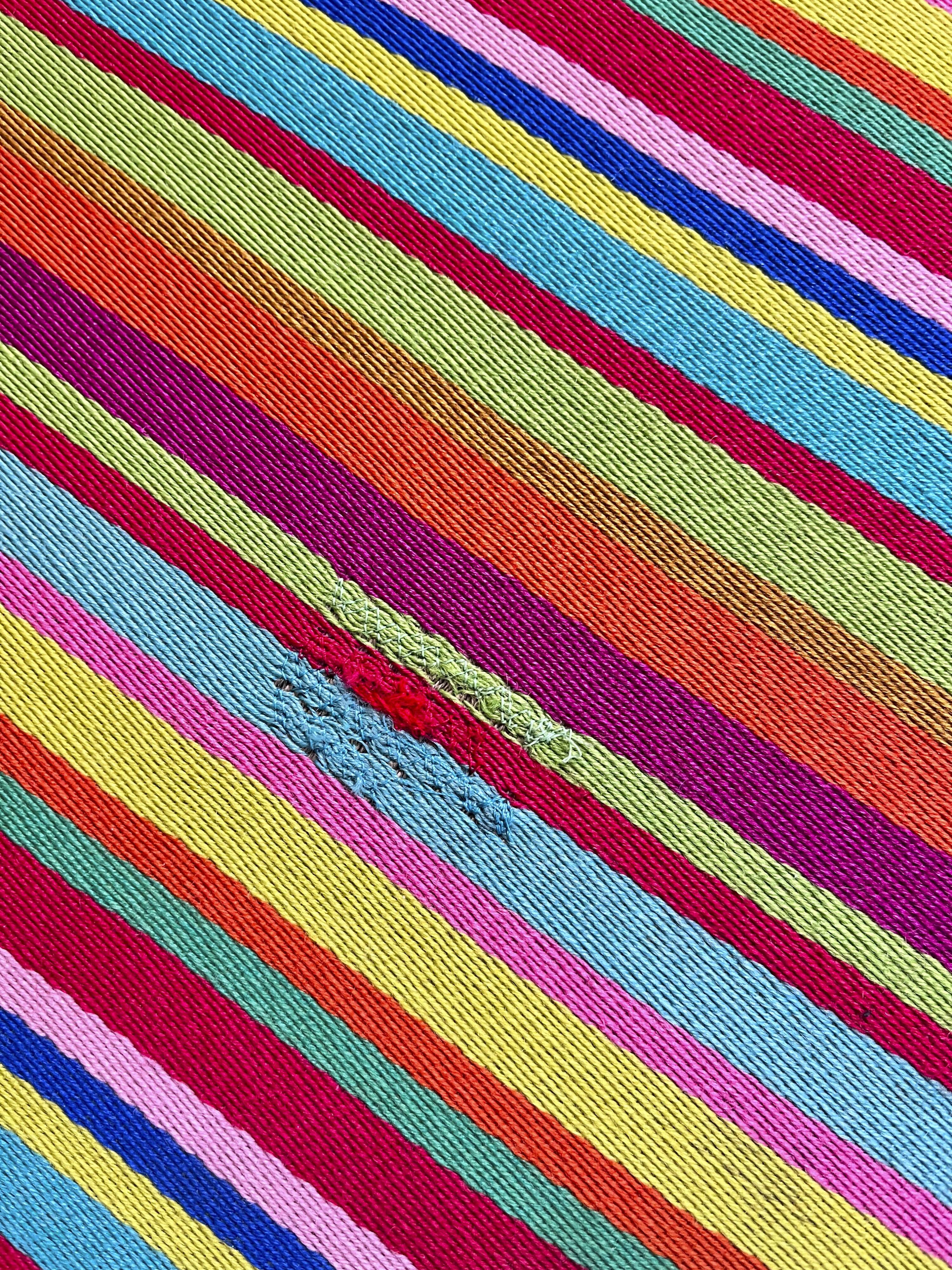 Compact sofa Eames Vitra Alexander Girard Miller stripe fabric