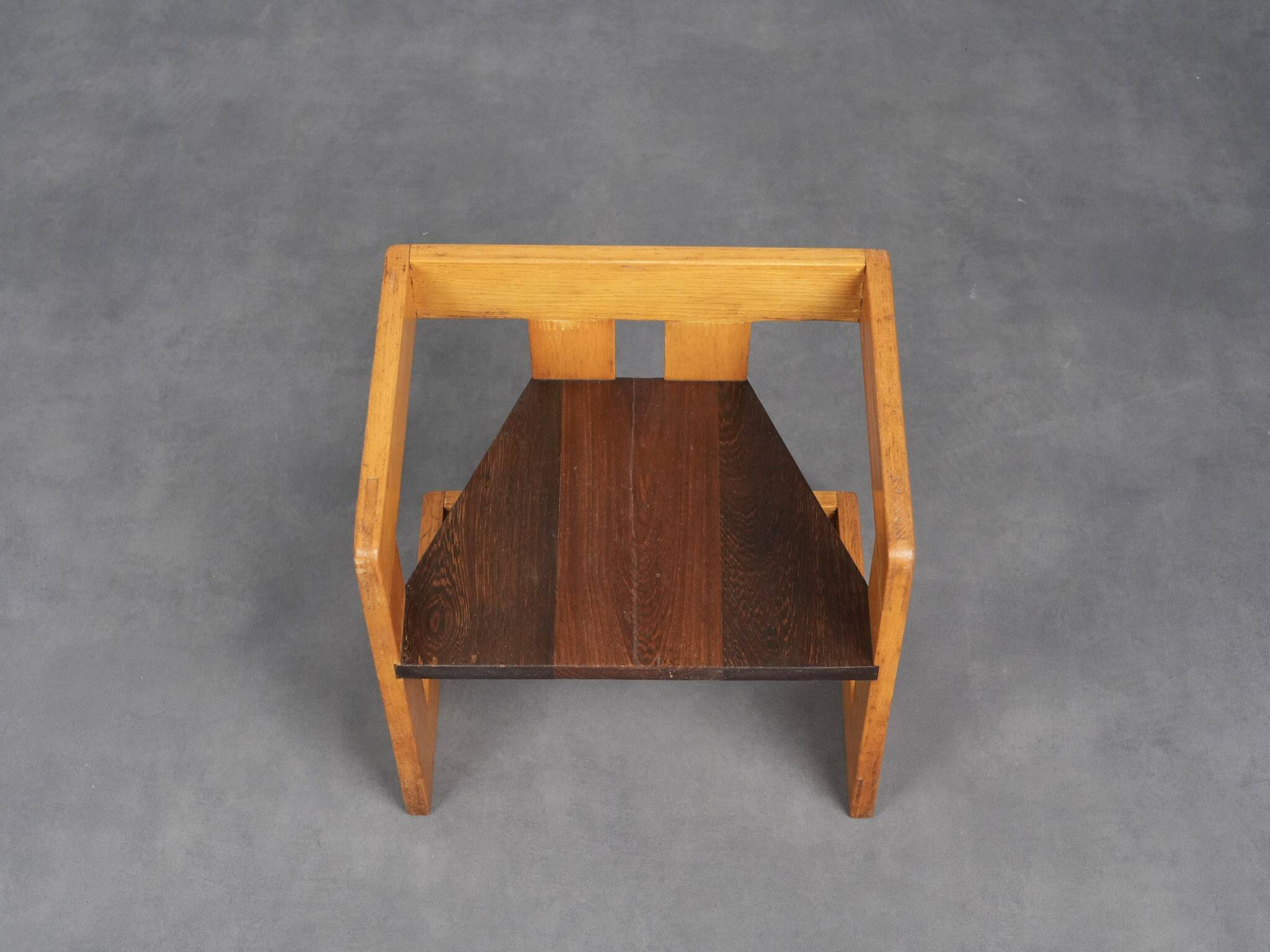 Chaise d'enfant Art Déco rare par Pander, Pays-Bas, années 1930