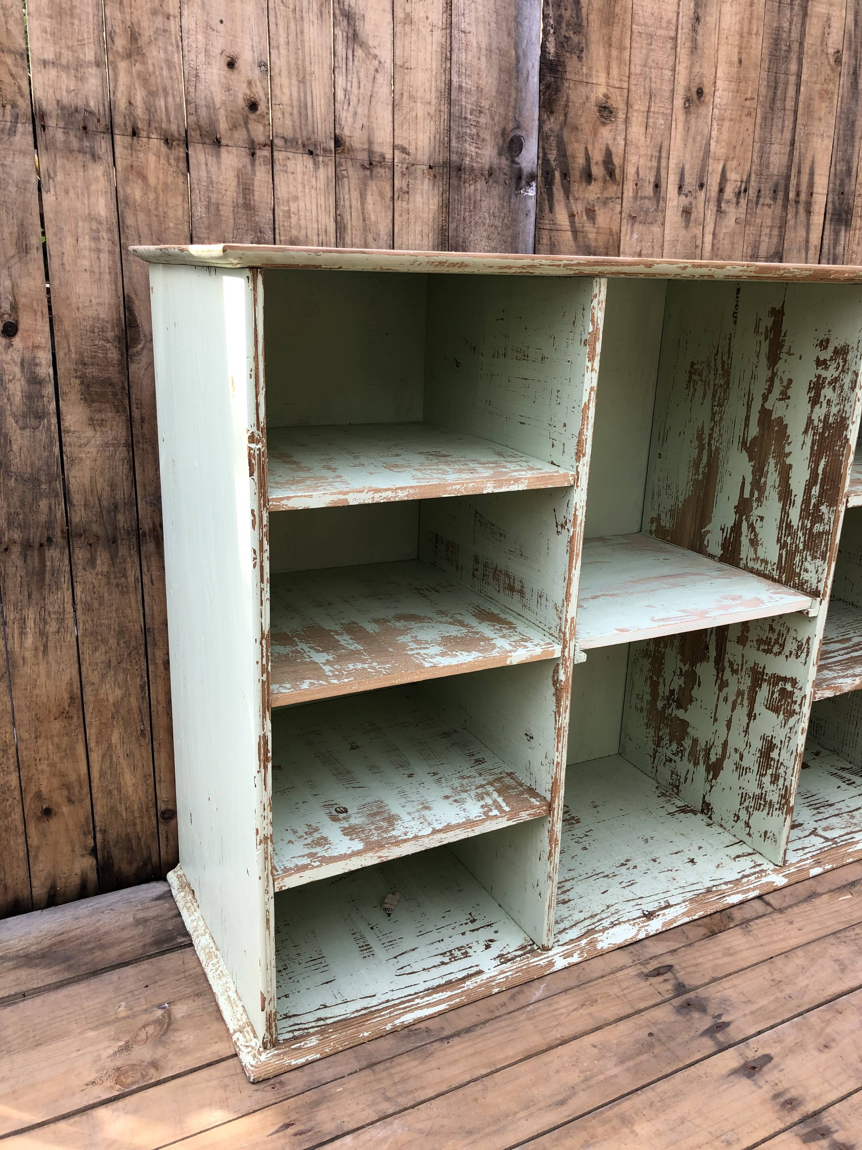 Wooden locker cabinet