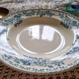 Duo of iron earthenware soup plates
