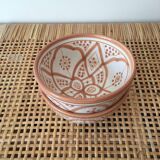 Lot of small bowls of peach pink ceramic