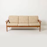 3 seater Mid-century Modern Teak sofa by Arne Wahl Iversen for Komfort