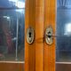 Biedermeier window in cherry veneer, Circa 1820 Austria