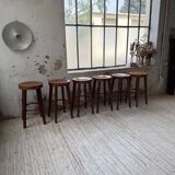 6 vintage Baumann bar stools