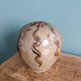 Signed flower spike vase