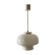 Vintage 70s white opaline glass pendant