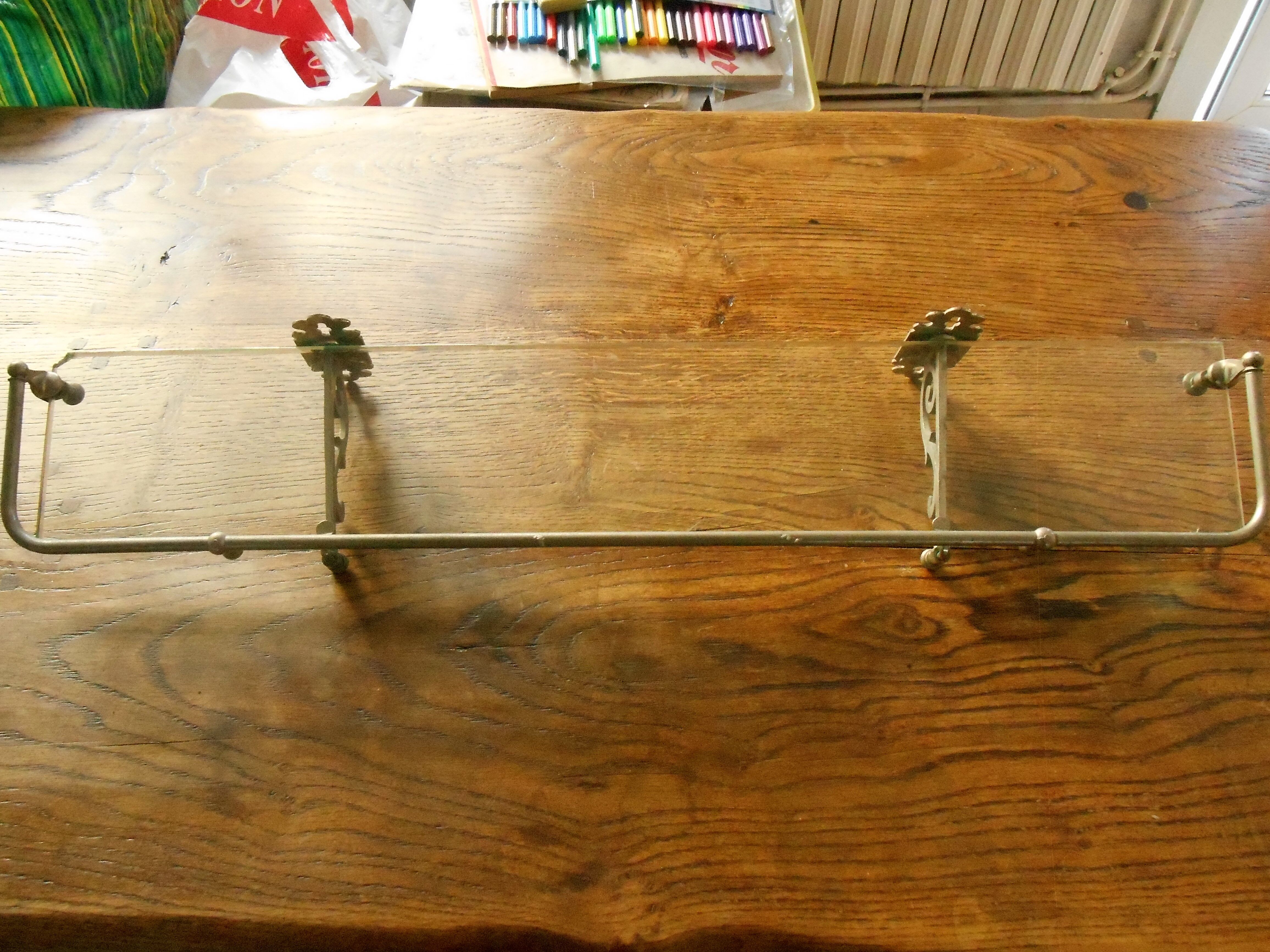 Glass bathroom shelf