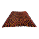 Tapis vintage géométrique Tulu en laine années 1960