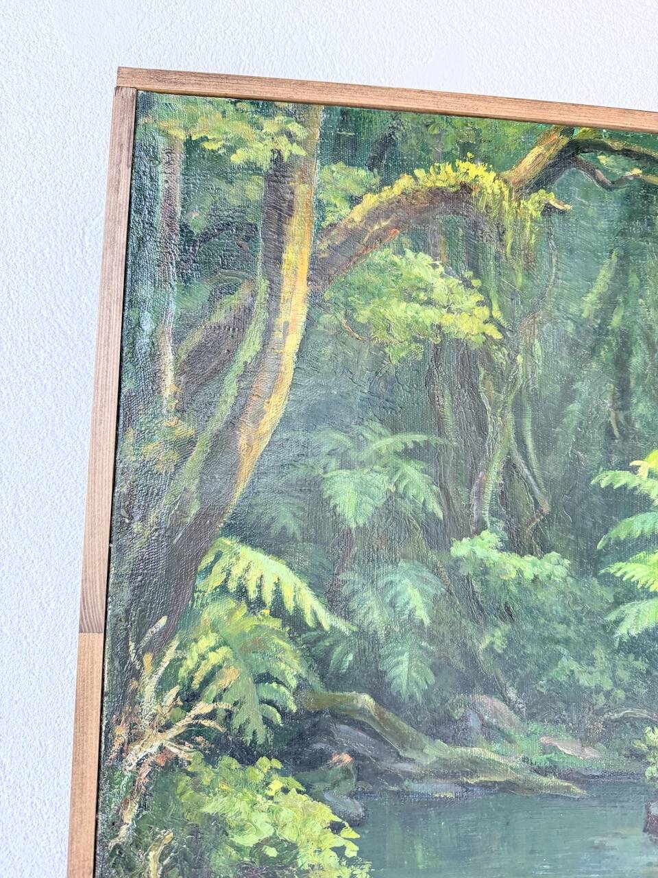 Oil painting "jungle" forest landscape