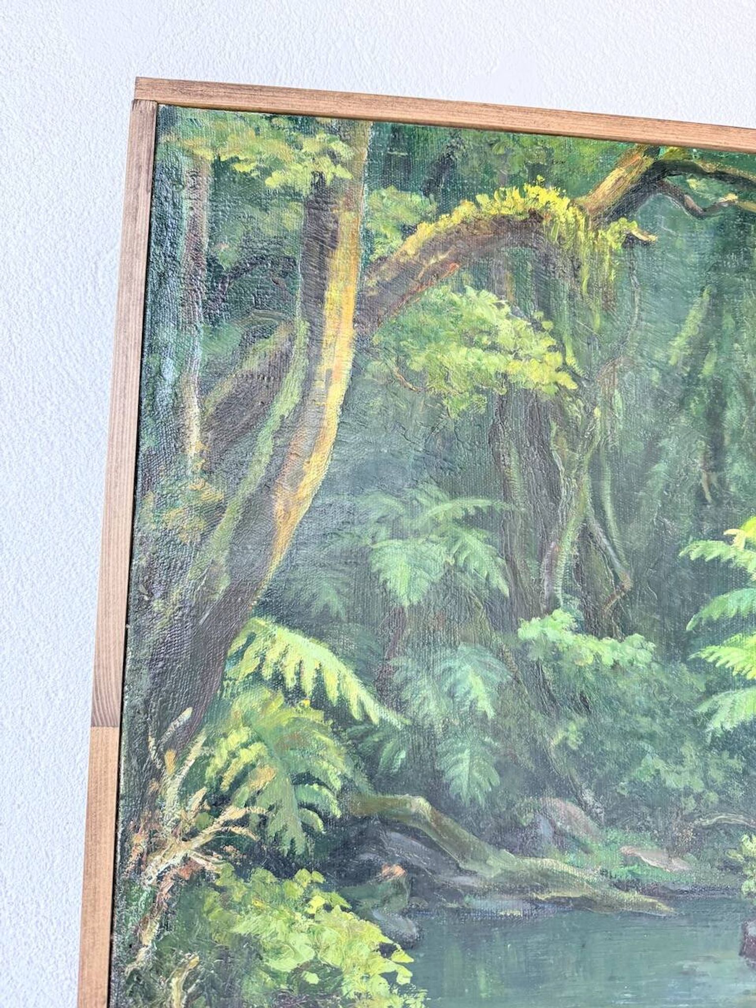Oil painting "jungle" forest landscape