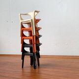 300 Monobloc Decorative Chairs Small by Henry Massonnet for Stamp, France, 1970s, Set of 5