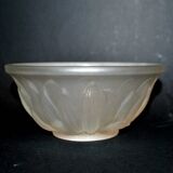 ART DECO molded glass cup signed Etling France