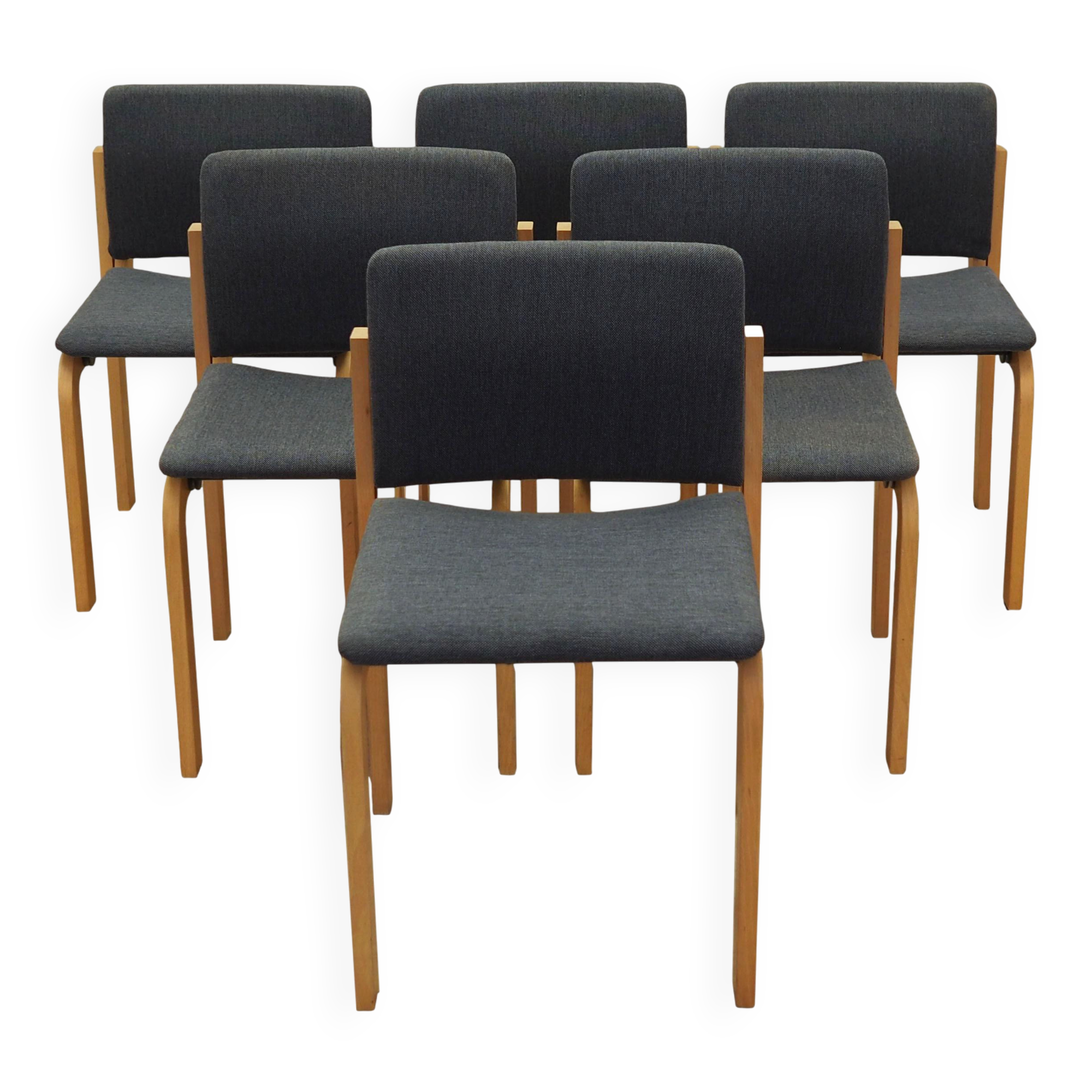 6 chaises danoises par Fritz Hansen, années 1980
