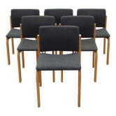 Set of six chairs, Danish design, 1980s, manufacturer: Fritz Hansen