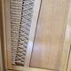 Vintage wood and rattan cabinet