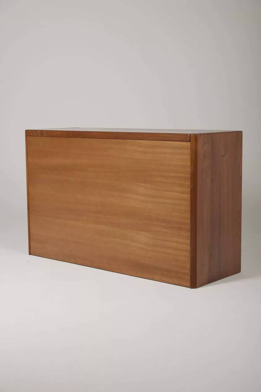 Elm wood chest of drawers by Luigi Gorgoni