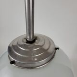 Art deco opaline glass globe pendant lamp
