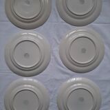 Assiettes anciennes VB Fleurs bleues