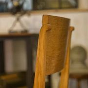 Ensemble de 6 chaises en chêne par Gaston Poisson 1940’s