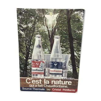 Chaudfontaine cardboard advertisement