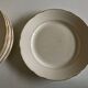 Set of 10 plates 1960 Villeroy & Boch ivory faience with gadroons