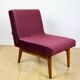 Vintage loft armchair 70s vintage burgundy wine velvet