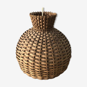 Vintage rattan pendant light