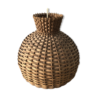 Vintage rattan pendant light