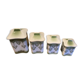 Series 4 art nouveau spice pots