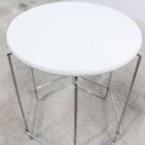 Stool 1980 steel wire and vinyl max sauze style